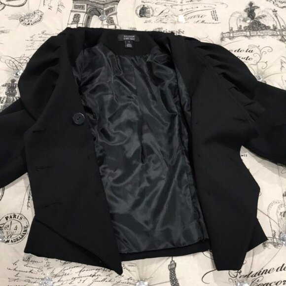 HALOGEN x Atlantic-Pacific Ruffle Front Blazer - Picture 3 of 9